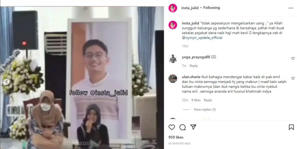 Atalia Ungkap Diundang Naik Haji Gratis bersama Ridwan Kamil dan Zara Berkat Amal Jariyah Eril (Instagram/insta_julid)