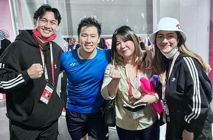 Gaya Artis Nonton Indonesia Masters 2022. (Instagram)