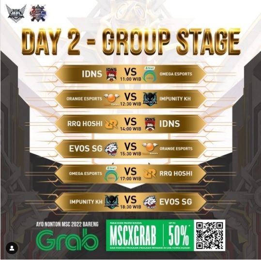 Jadwal MSC 2022 Mobile Legends. [Instagram/@mpl.id.officia]