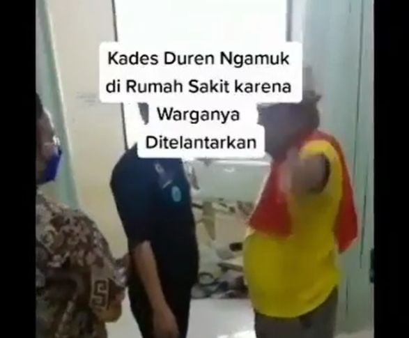 Abdul Halim, Kepala Desa Duren, Kecamatan Klari, Karawang, Jawa Barat, mendadak viral dan mendapat banyak pujian dari publik. Itu setelah video dirinya mengamuk di salah satu rumah sakit swasta lantaran ada warganya yang diduga ditelantarkan, viral di media-media sosial, Senin (13/6/2022). [Instagram]