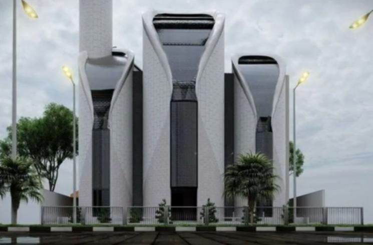 Masjid Megah Rancangan Ridwan Kamil (Tiktok/fz.socialtrending)