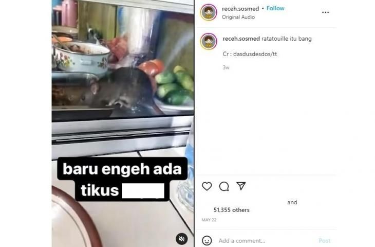 Pria ngaku menyesal makan di warteg. (instagram/receh.sosmed)