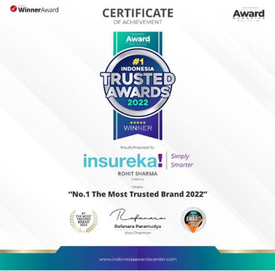 Inseruka menerima penghargaan dengan kategori No1 The Most Trusted Brand 2022 dari Indonesia Award Magazine. (Dok: Inseruka)