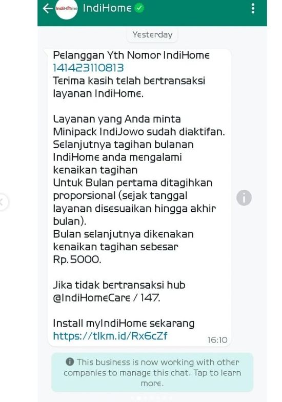 Mantan komisioner Ombudsman RI Alvin Lie mengkritik perusahaan pelayanan internet dan siaran berbayar IndiHome yang dianggapnya tidak etis. [Twitter/@alvinlie]