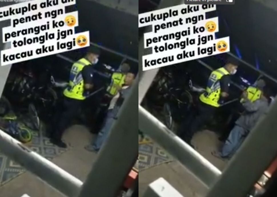 Wanita panggil polisi karena suami mencoba bobol rumah (TikTok/ezangalus0)