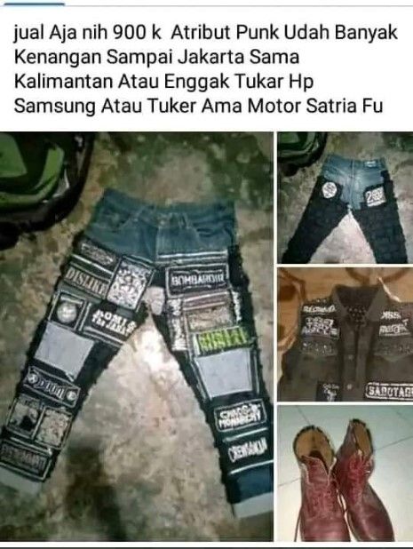 Jual atribut punk (twitter.com/yangkagakkagak)