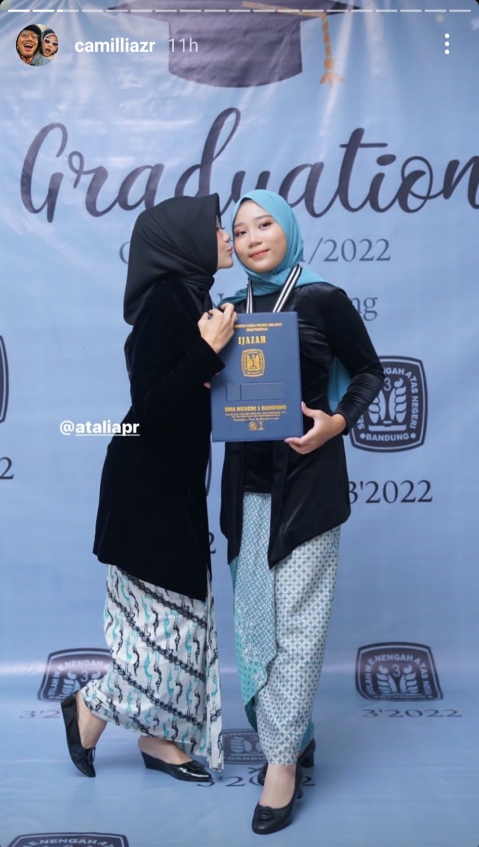 Zara Putri Ridwan Kamil Lulus SMA. (Instgaram)