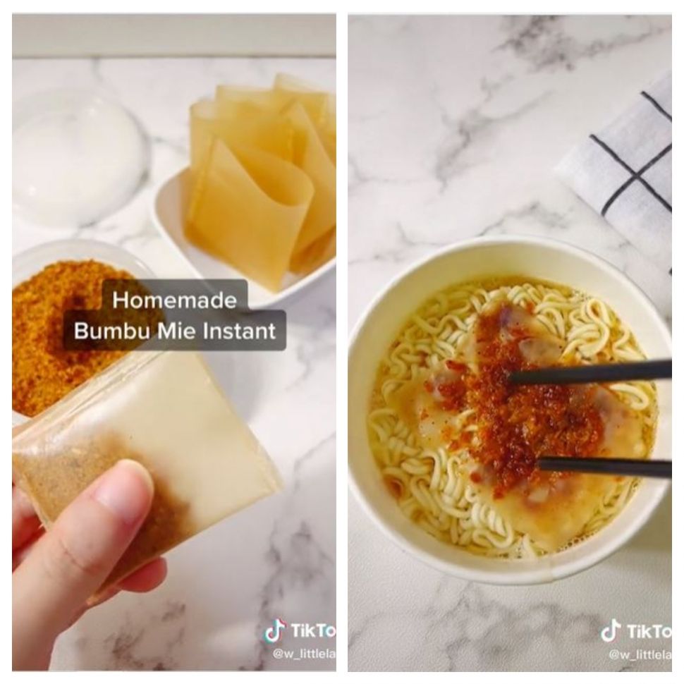 Bumbu mi instan praktis tanpa buka bungkus (TikTok @w_littlelady)