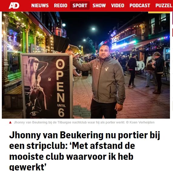 Eks striker timnas Indonesia, Jhonny van Beukering. (ad.nl)