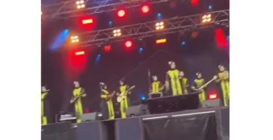 Tangkapan layar video viral Nasida Ria go Internasional, manggung di Jerman bawakan lagu perdamaian. [Instagram]