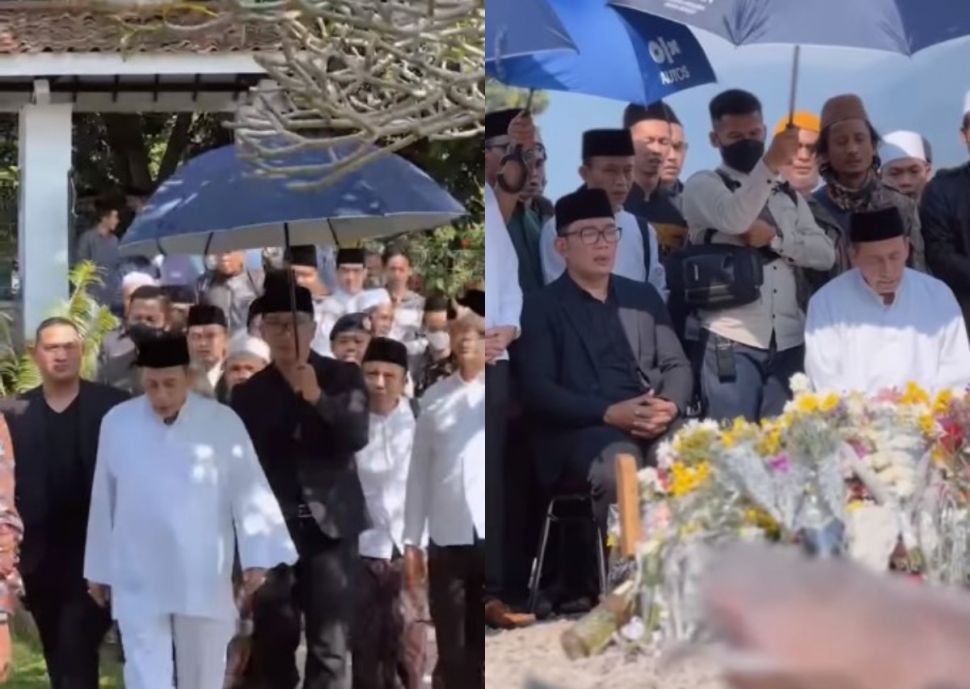 Habib Luthfi ziarah ke makam Eril (Instagram/ridwankamil)