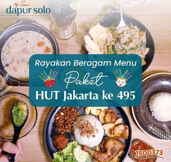 5 Promo Kuliner Spesial Hut Jakarta, Catat Yuk!. (Dok: Instagram/dapursolo1988)