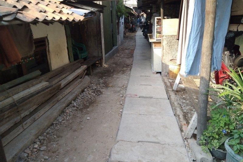 Dokumentasi - penataan akses salah satu RW di Jakarta Barat. ANTARA/HO-Sudin PRKP Jakarta Barat