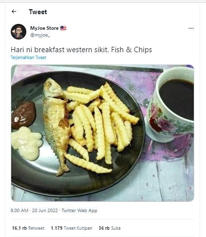 Fish and chip kearfian lokal (Twitter @myjoe_)