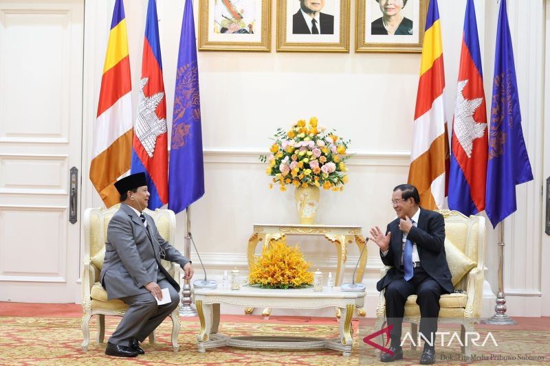 Perdana Menteri Kerajaan Kamboja Hun Sen berterimakasih ke Indonesia sudah bantu angkatan bersenjata Kamboja. (Antara)