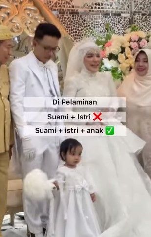 Anak di pernikahan orangtua (instagram.com/pernikahan_idaman/)