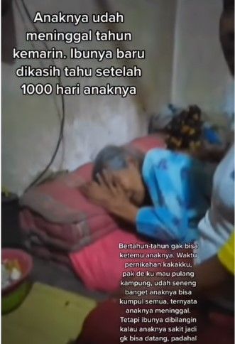 Sedih seorang ibu menangisi anak yang ternyata sudah 1000 hari meninggal (Instagram/underc0ver)