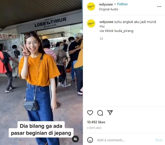 Pria Indonesia pamer pacar cantik asal Jepang. (instagram/wdyusee)