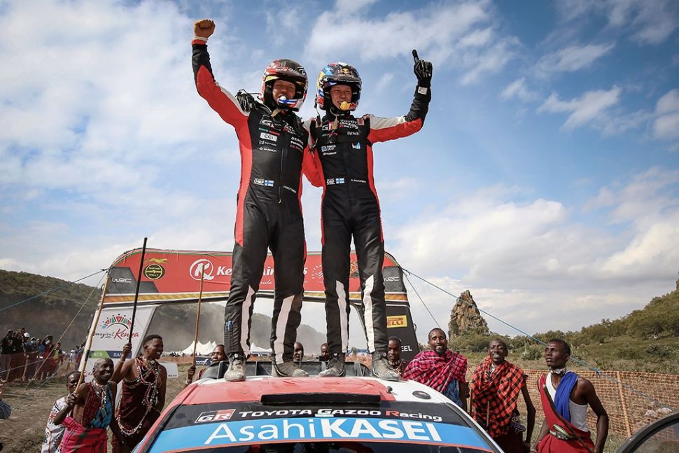 Kalle Rovanperä (driver)/Jonne Halttunen (co-driver) bersama Toyota GR YARIS Rally1 menjuarai Safari Rally Kenya 2022 [Toyota Global].