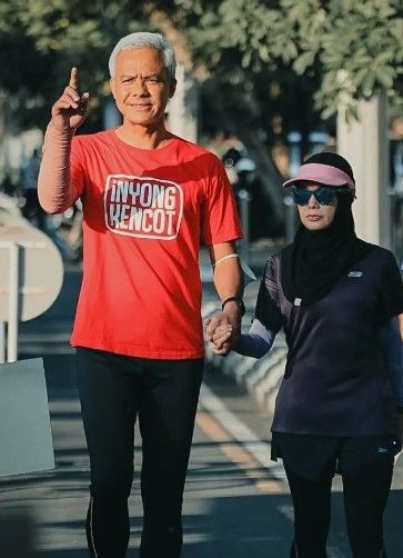 Ganjar dan Siti Atiqoh (instagram.com/atikoh.s)