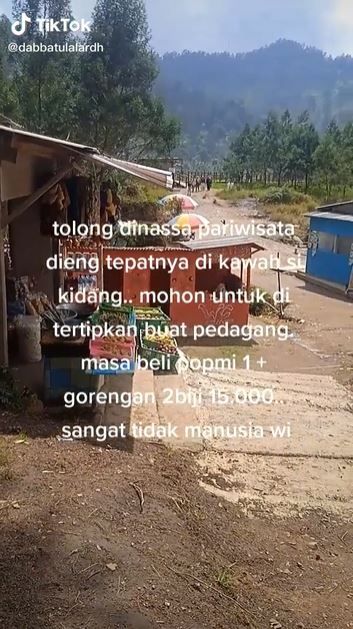 Warung di Kawah Sikidang (TikTok @dabbatulalardh)