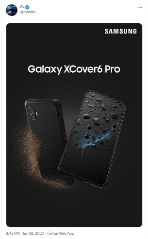 Samsung Galaxy XCover6 Pro. [Twitter]