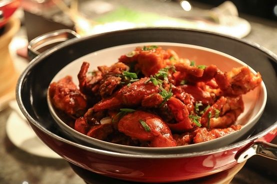 Singaporean Chili Crab di Lobster-Centric Buffet (Fairmont)