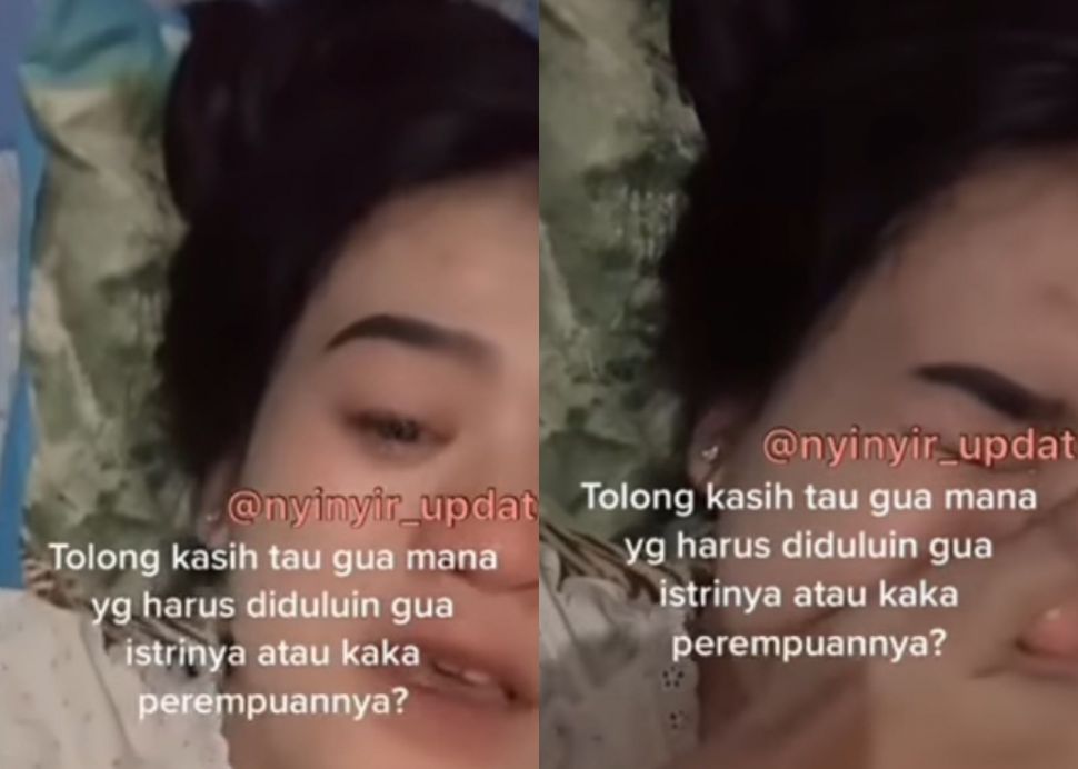Wanita menangis saat unggah konten video tuai kritikan (Instagram/ nyinyir_update_official)