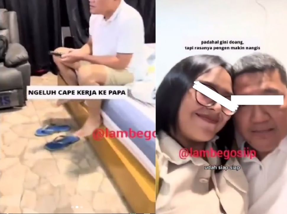 Bahagia usai tahu sang ayah mau lakukan hal sederhana untuknya. (Instagram/lambegosiip)