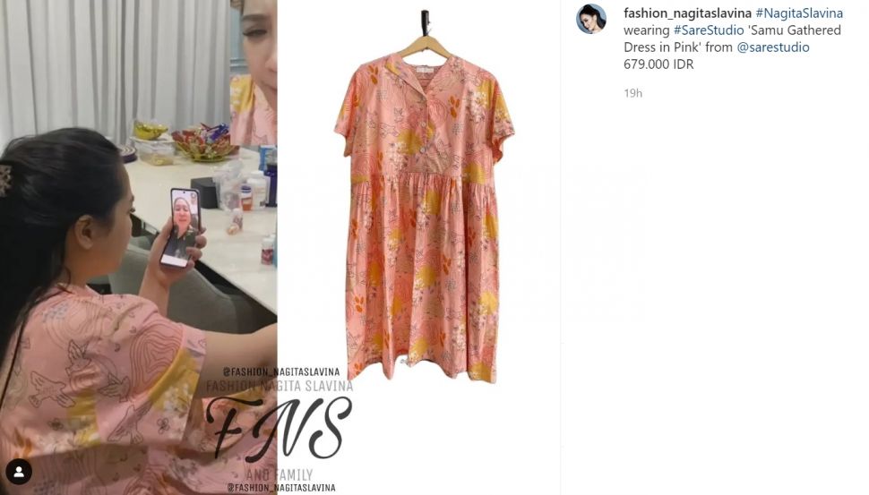 Empat koleksi baju Nagita Slavina yang modelnya mirip dengan daster, harganya selangit (Instagram/fashion_nagitaslavina)