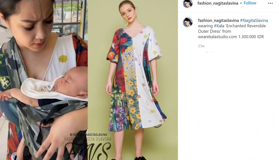 Empat koleksi baju Nagita Slavina yang modelnya mirip dengan daster, harganya selangit (Instagram/fashion_nagitaslavina)