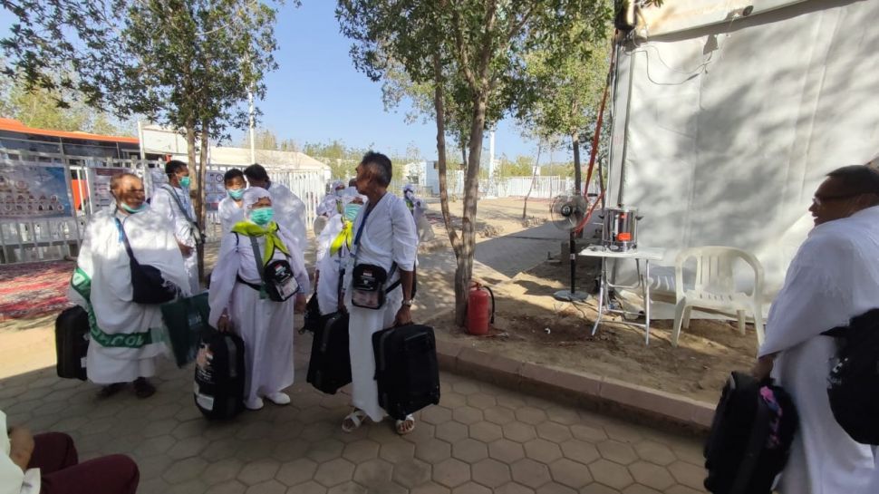 Jemaah haji mulai tiba di Arafah, Arab Saudi [Dok: MCH 2022]