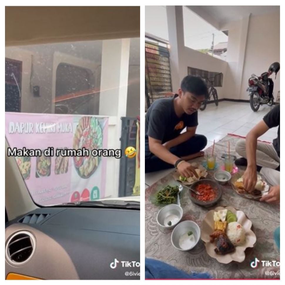 Makan di rumah orang (TikTok @6iviera)