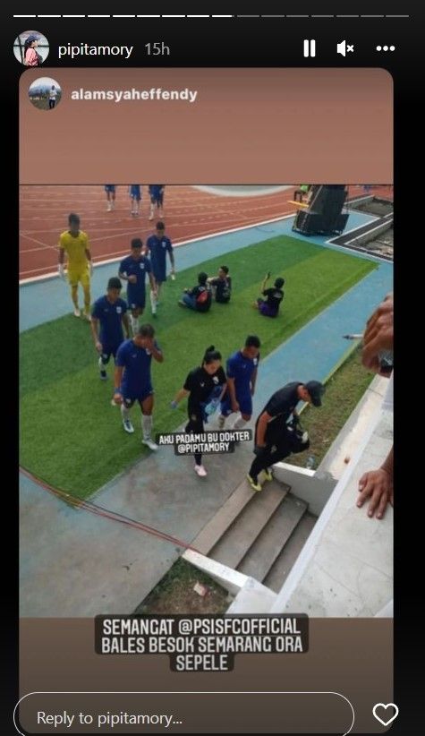 Dokter Mufidah melalui Instagram Story mengungkapkan masih optimis PSIS Semarang bisa mengalahkan Arema FC