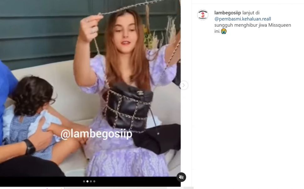 Tasya Farasya ceritakan dan pamerkan momen ketika ia beli tas ratusan juta saat 12.12 Shopee, namun tanpa gunakan diskon (Instagram/lambegosiip)