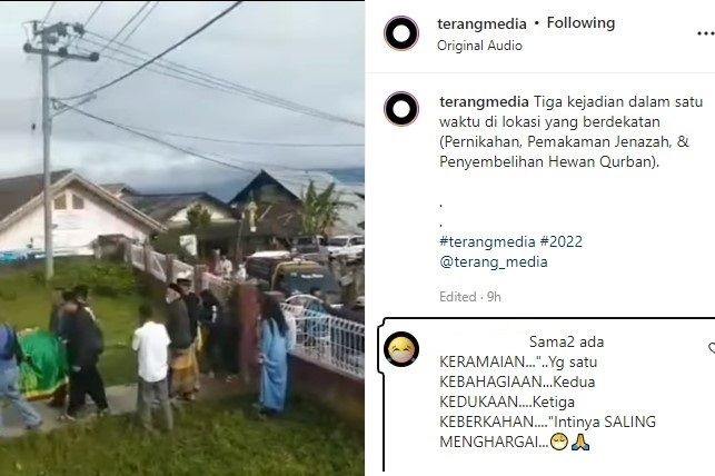 Tiga kejadian di satu waktu (Instagram/terangmedia)