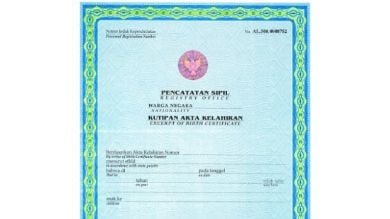 Ilustrasi akta kelahiran (disdukcapil.tanahbumbukab.go.id)