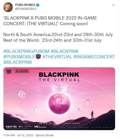 PUBG Mobile x BlackPink. [Twitter]