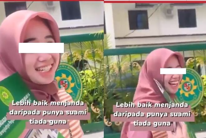 Wanita bahagia usai cerai. (Instagram/memomedsos)