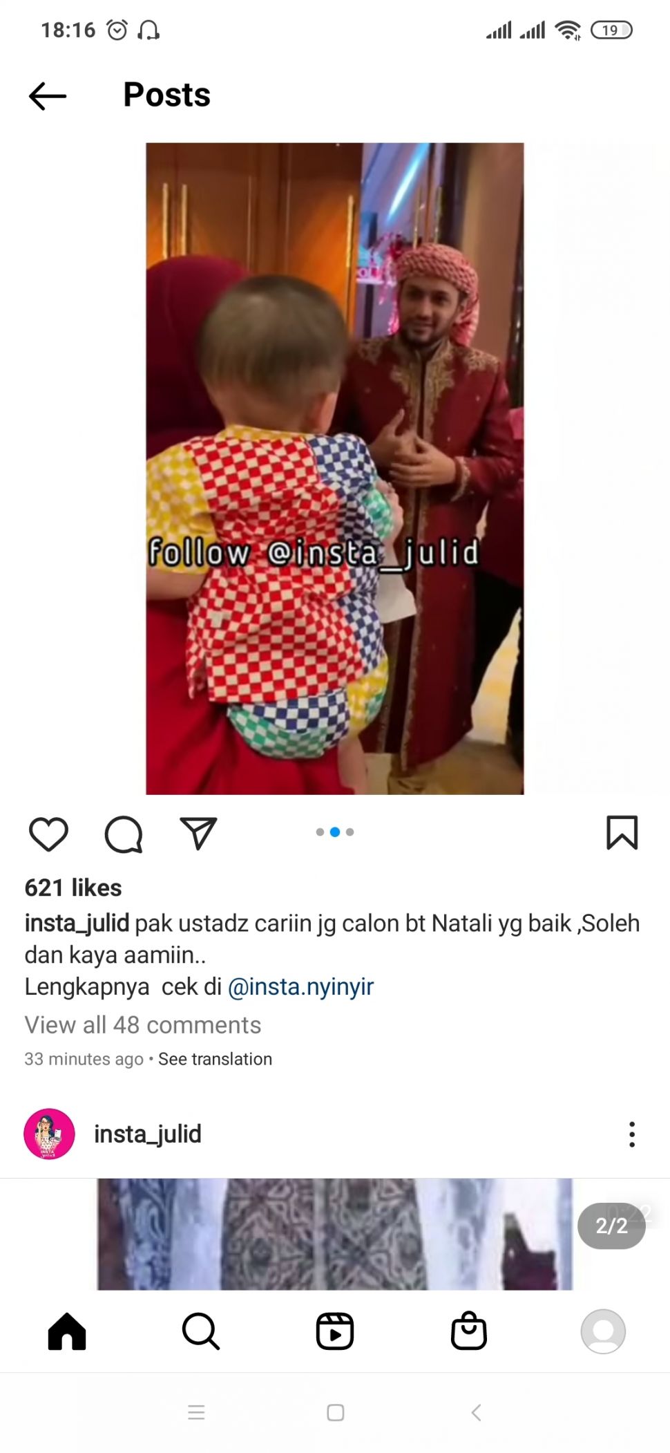 ustaz Kasif Heer kasih hadiah umrah Nathalie Holscher (Instagram/@insta_julid)