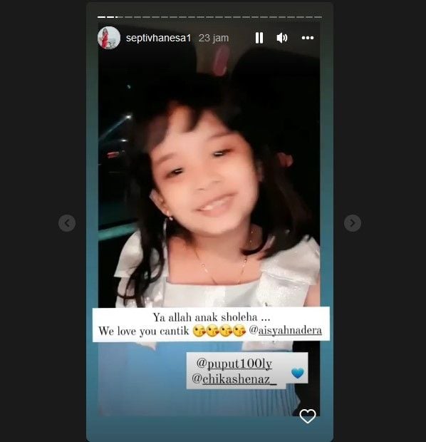 Aisyah protes ke ayahnya, Doddy Sudrajat yang tidak mengucapkan ulang tahun ketika ia ultah beberapa waktu lalu. [Instagram]