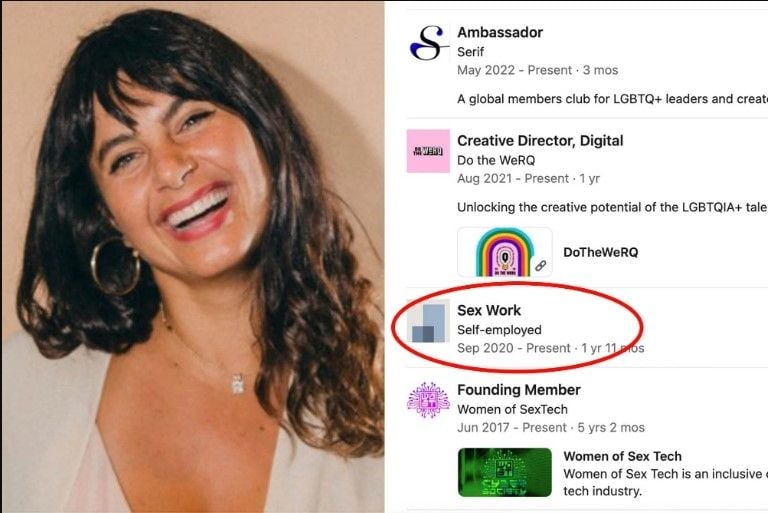 Tulis Pengalaman Kerja Sebagai Pekerja Seks di LinkedIn, Perempuan Ini Tuai Kontroversi. (LinkedIn/Arielle Egozi)