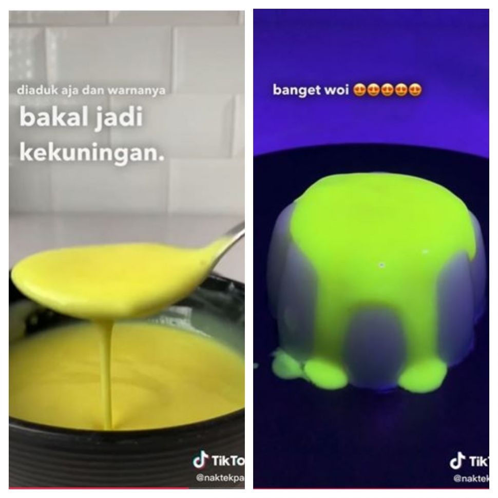 Fla puding glow in the dark (TikTok @naktekpang)