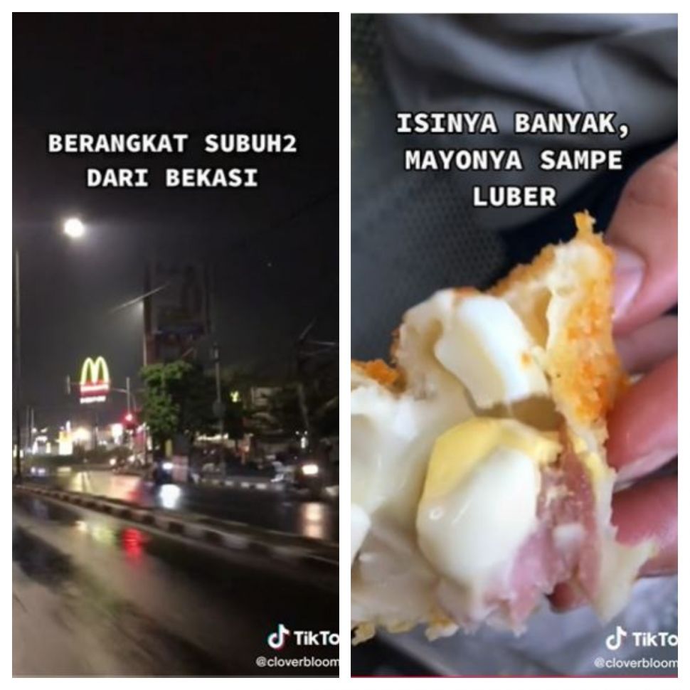 Beli risol mayo margo viral dari bekasi ke Ciputat (TikTok @cloverbloomss)