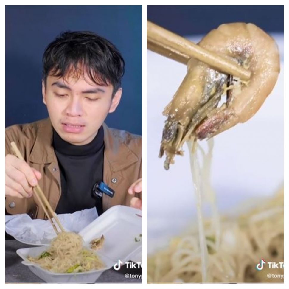 Bihun seafood dengan rating terburuk (TikTok @tonyptra)