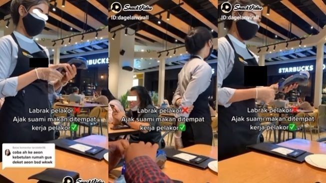 Istri sengaja ajak suami makan di restoran tempat kerja selingkuhannya. (Instagram/@dagelanviral)