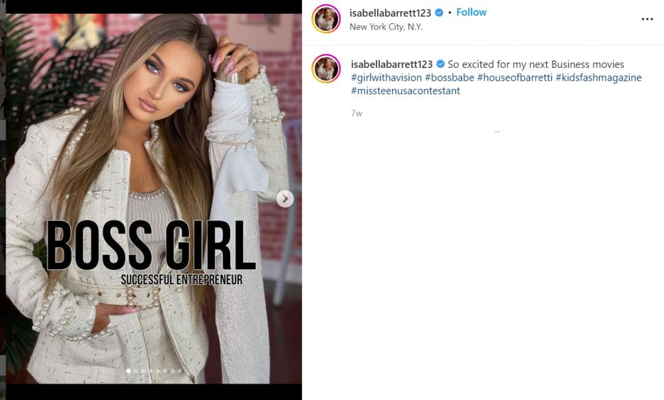 Viral seorang wanita remaja yang mengaku menjadi miluner sejak masih usia enam tahun, ternyata ini yang dilakukannya (Instagram/isabellabarrett123)