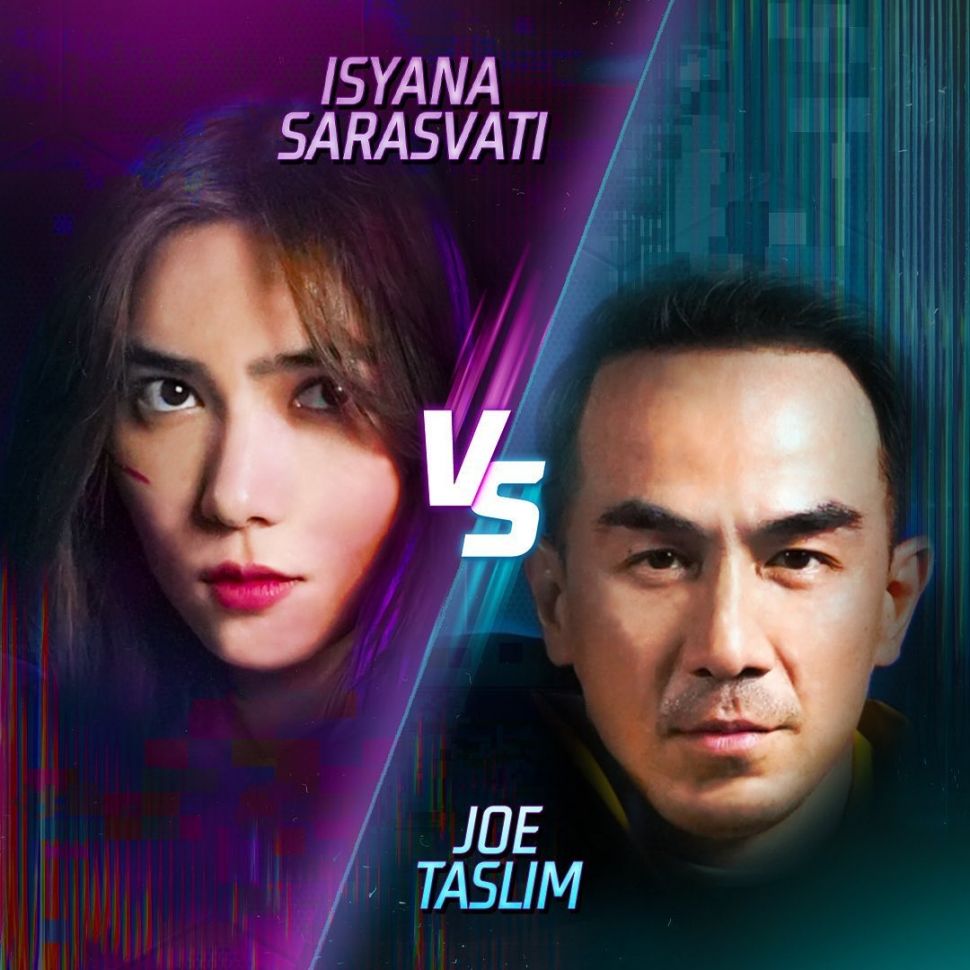 Isyana Sarasvati vs Joe Taslim. [Instagram]