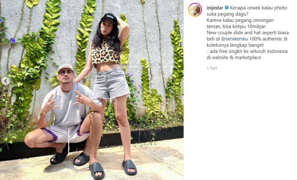 Jessica Iskandar ungkapkan sindiran kepada teman yang menipunya sembari tampil elegan dengan crop tee (Instagram/inijedar)