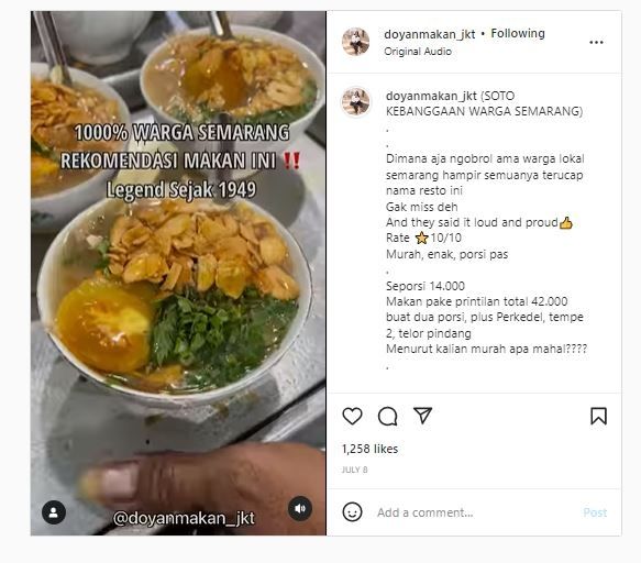 Soto Bokoran 1949 (TikTok @doyanmakan_jkt)